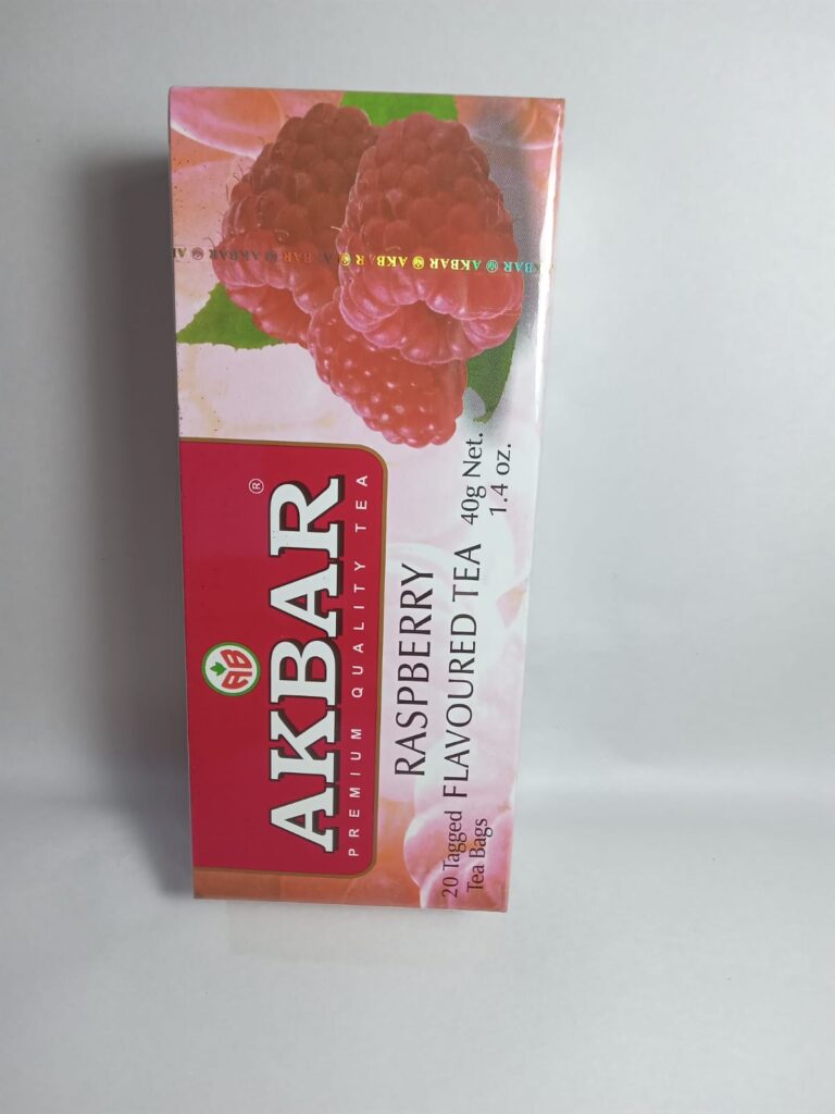 Акбар чёрный чай со вкусом малины