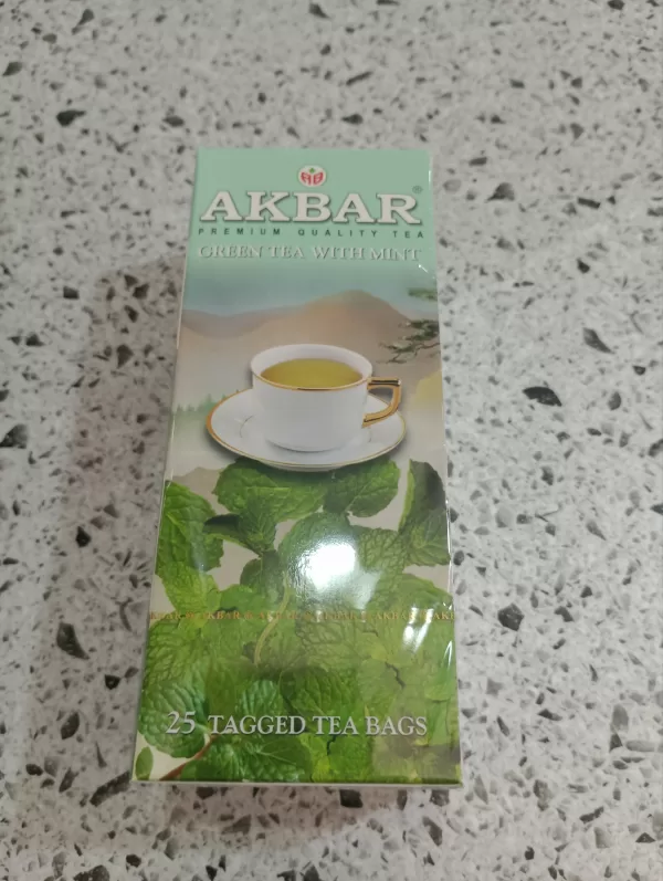 Акбар зелёный чай с ментолом