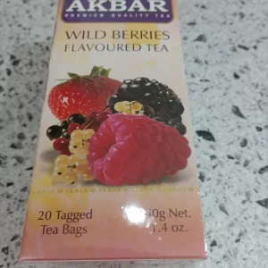 Акбар черный чай с лесными ягодами, 20 пакетиков