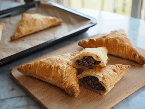 Samsa uzbeka con carne de vaca / Самса узбекская с говядиной