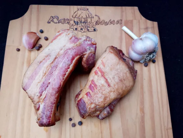 Pechito de cerdo ahumado en frío / Свиная грудинка холодного копчения