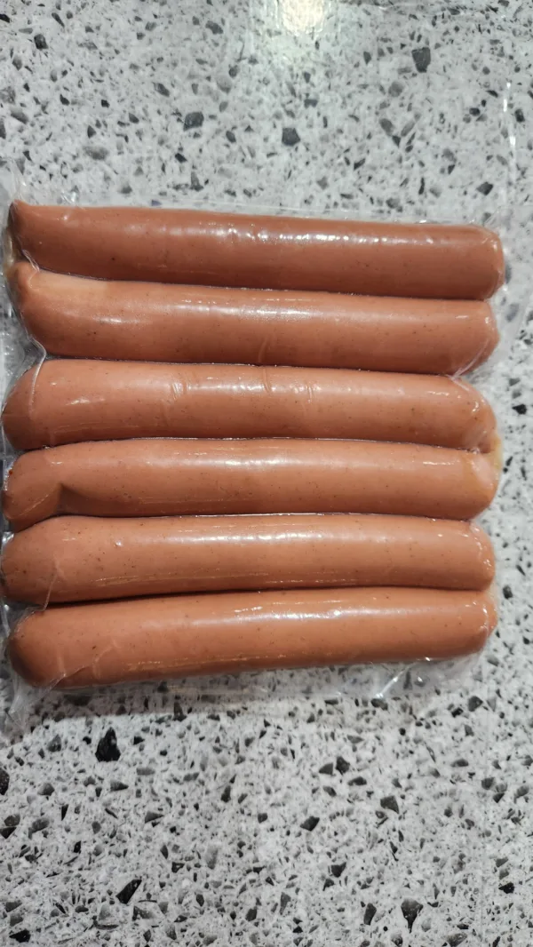 Salchicha tipo Viena ahumada con piel 6 un